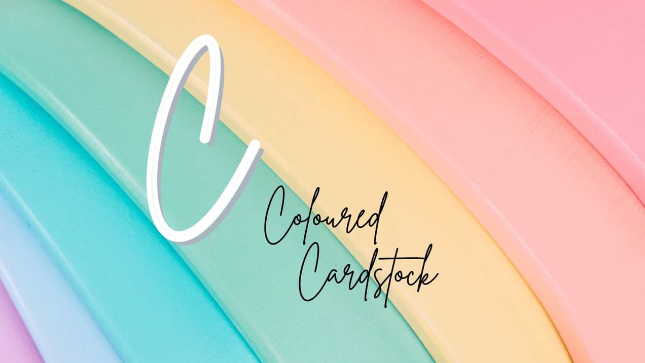 Card Making A-Z: Coloured Cardstock