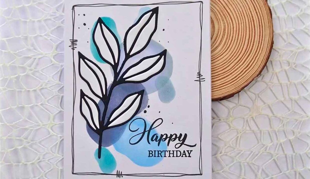 Natasha Foote Creative Blob Background Card Making